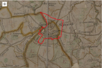 Архивная карта Геометрическая карта Рязанской губернии 1785 года. Планы уездов